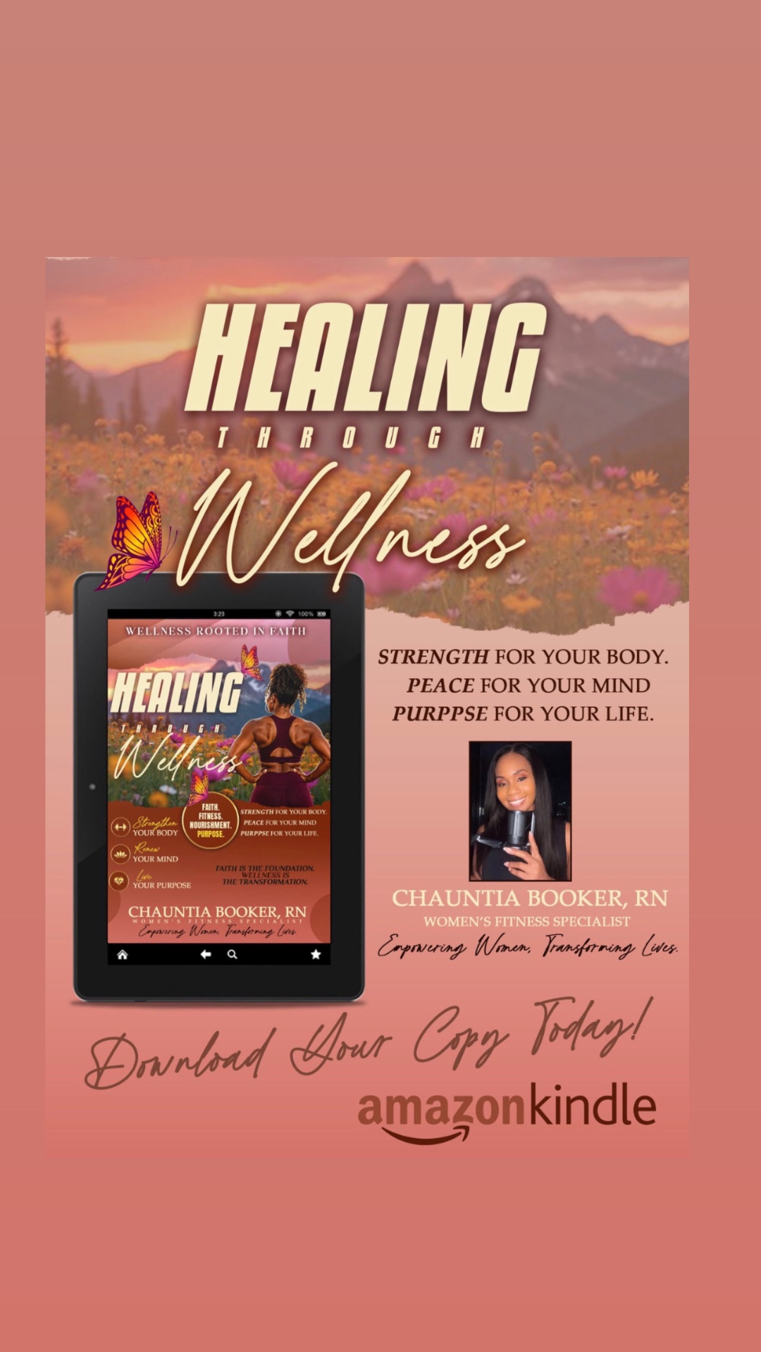 Healing Through Wellness eBook cover by Chauntia Booker, RN